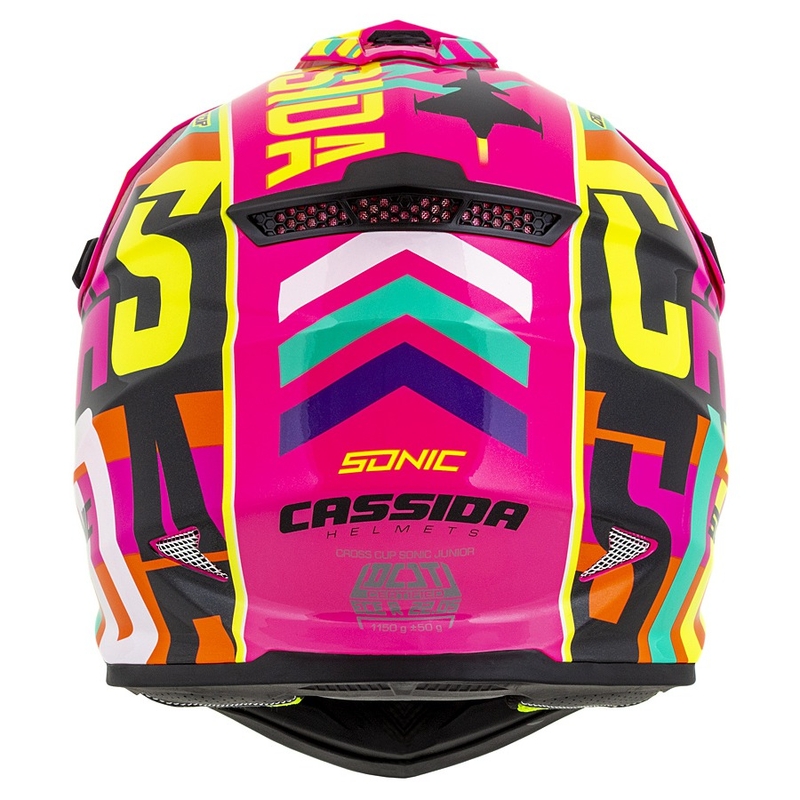 Dziecięcy kask motocrosowy Cassida Cross Cup Sonic Junior multicolor