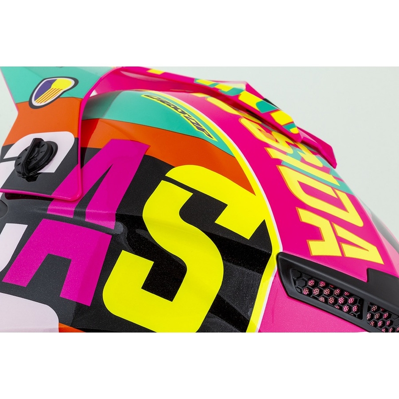 Dziecięcy kask motocrosowy Cassida Cross Cup Sonic Junior multicolor