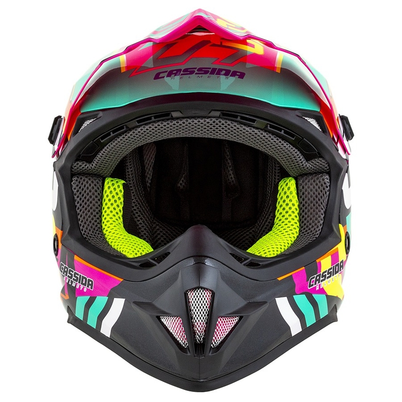 Dziecięcy kask motocrosowy Cassida Cross Cup Sonic Junior multicolor