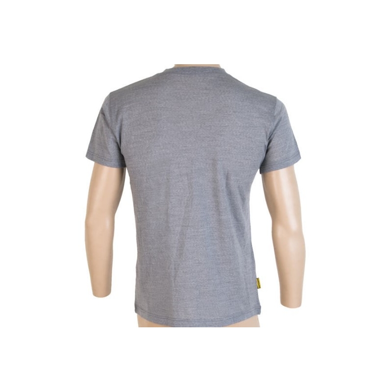 Męska koszulka funkcyjna Sensor Merino Active PT Compass szara - krótki rękaw wyprzedaż