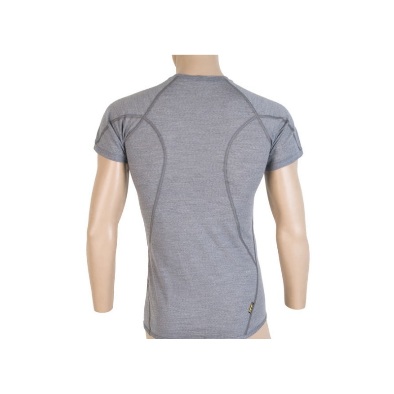 Męska koszulka funkcyjna Sensor Merino Active szara - krótki rękaw wyprzedaż