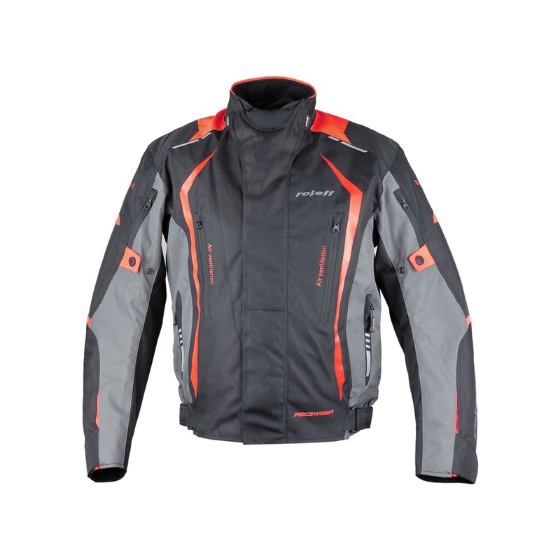 Kurtka motocyklowa Roleff Olpe black-grey-red outlet wyprzedaż
