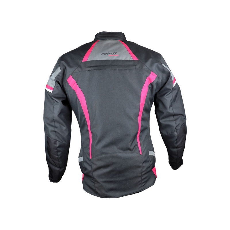 Damska kurtka motocyklowa Roleff Irma black-grey-pink outlet