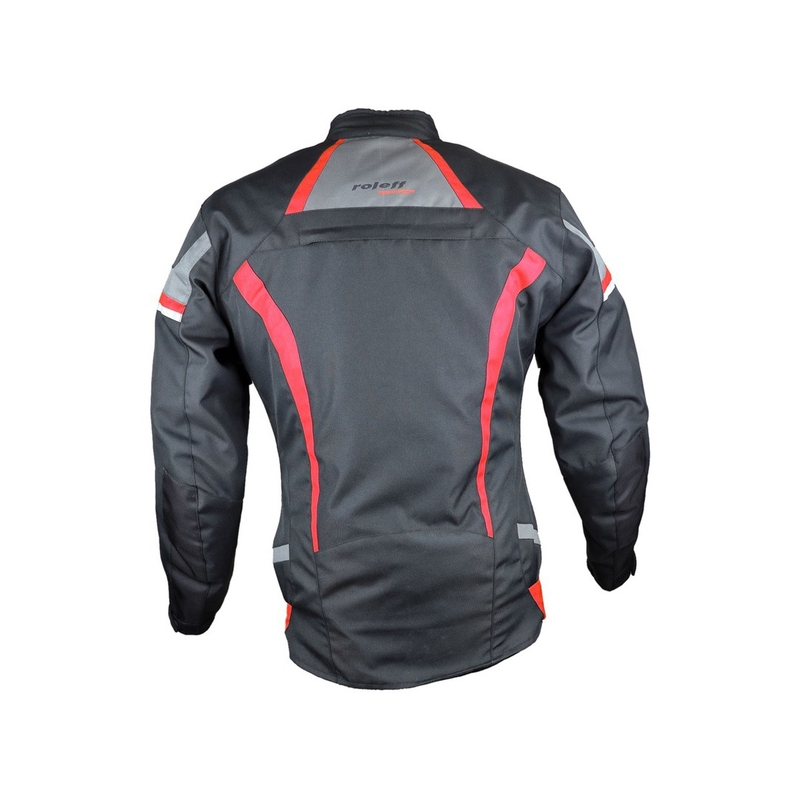 Damska kurtka motocyklowa Roleff Irma Black-Grey-Red