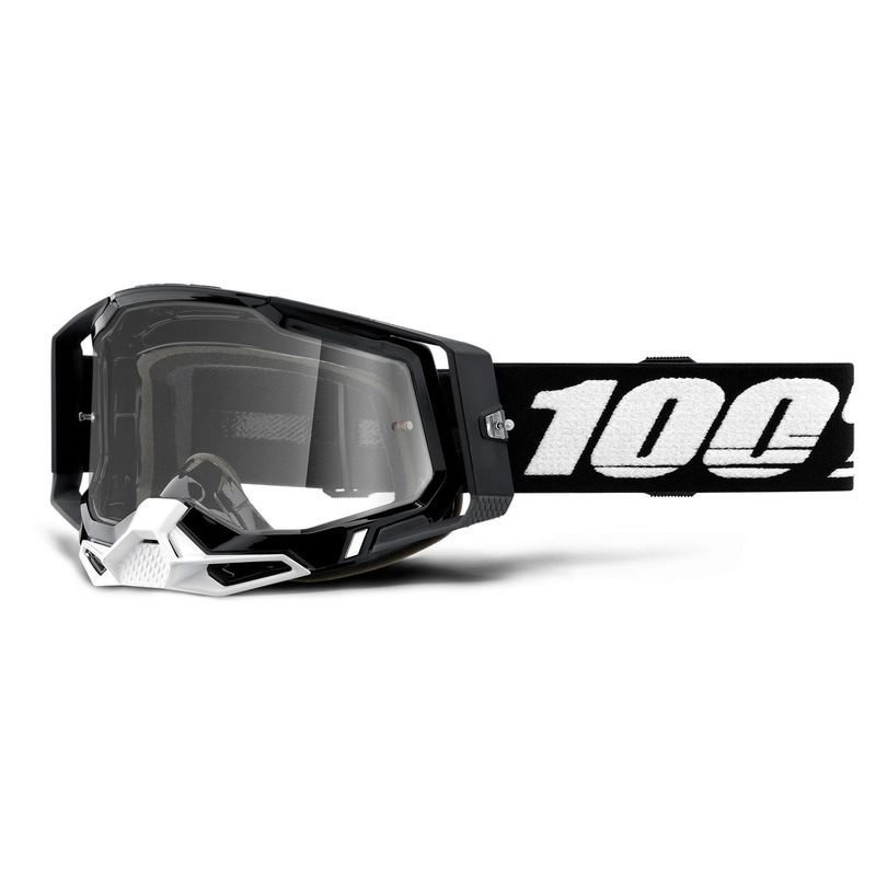 Gogle motocrossowe 100% RACECRAFT 2 black (clear plexi)