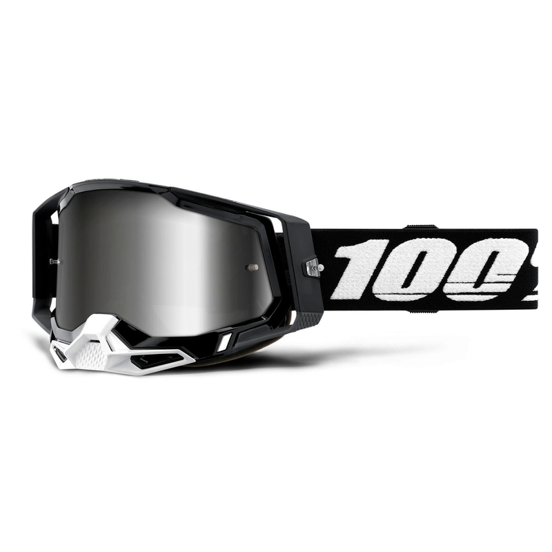 Gogle motocrossowe 100% RACECRAFT 2 black (silver mirrored plexi)