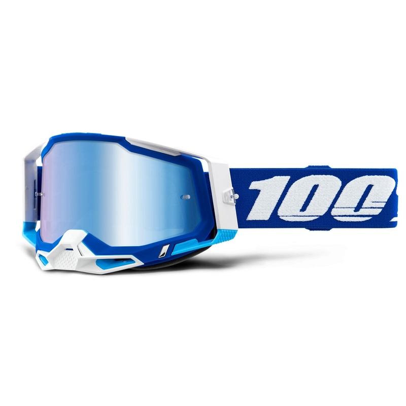 Gogle motocrossowe 100% RACECRAFT 2 blue (blue mirrored plexi) wyprzedaż