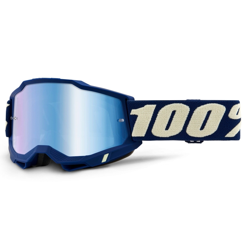 Gogle motocrossowe 100% ACCURI 2 tamva blue (blue mirrored plexi)