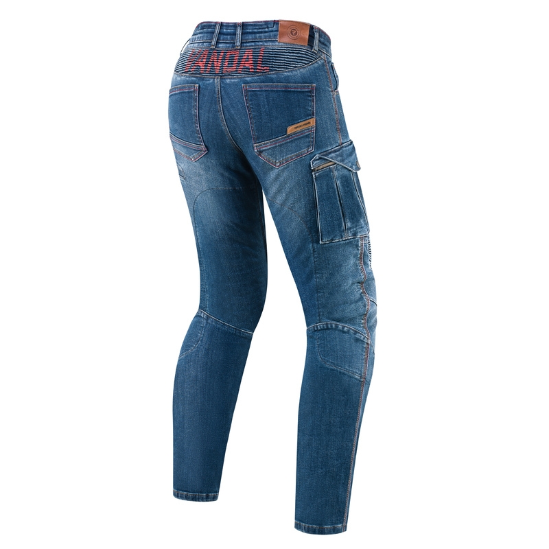 Jeansy motocyklowe Rebelhorn Vandal washed blue wyprzedaż