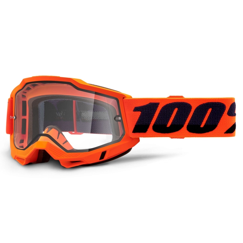 Gogle motocrossowe 100% ACCURI 2 orange (double clear plexi)