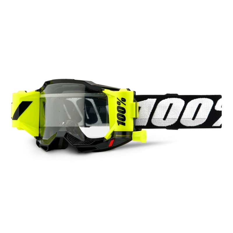 Gogle motocrossowe 100% ACCURI 2 Roll-Off czarne (clear plexi)