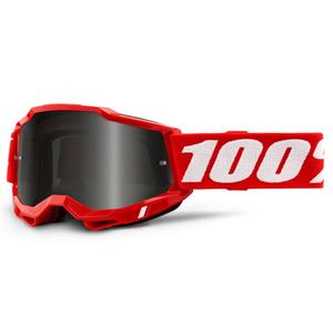Gogle motocrossowe 100% ACCURI 2 red (smoked plexi)