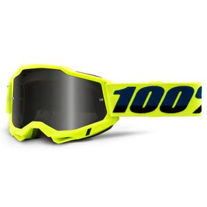 Gogle motocrossowe 100% ACCURI 2 fluo yellow (smoked plexi)