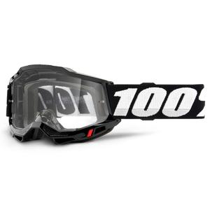 Gogle motocrossowe 100% ACCURI 2 OTG czarne (clear plexi)