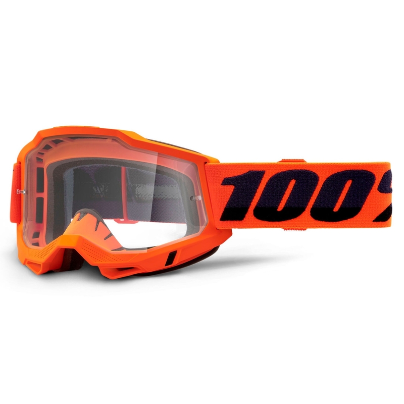 Gogle motocrossowe 100% ACCURI 2 OTG pomarańczowe (clear plexi) wyprzedaż