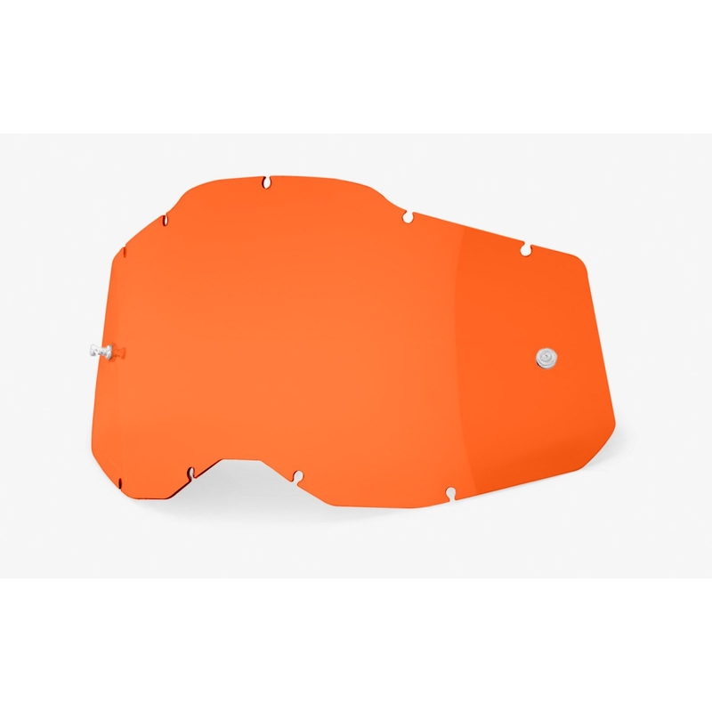 Plexi 100% Racecraft 2/Accuri 2/Strata 2 pomarańczowy (Anti-fog)