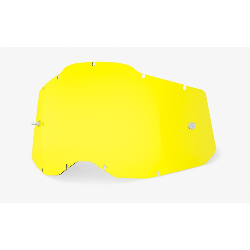 Plexi 100% Racecraft 2/Accuri 2/Strata 2 żółty (Anti-fog)