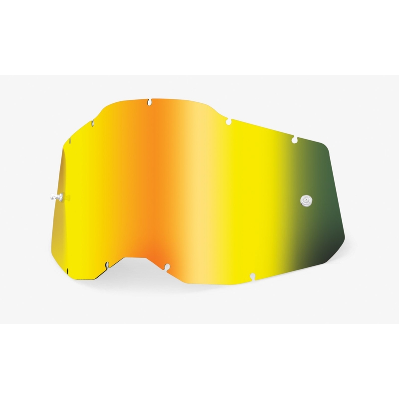 Plexi 100% Racecraft 2/Accuri 2/Strata 2 złote lustro (Anti-fog)