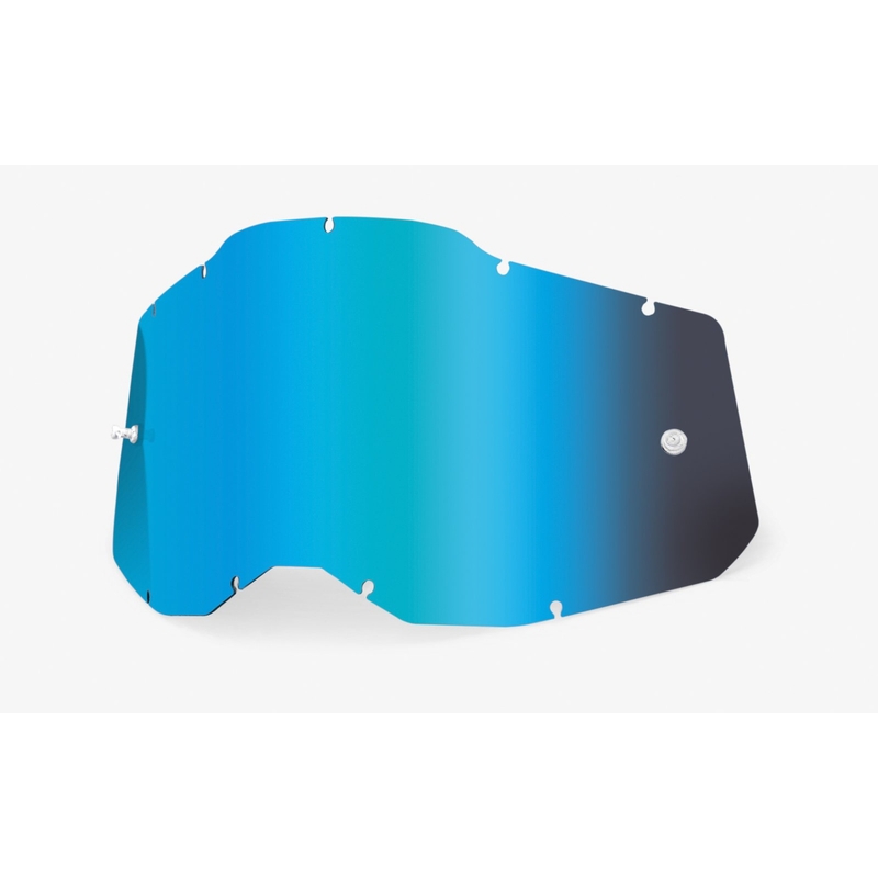Dziecięca plexi 100% Accuri 2/Strata 2 blue mirrored (Anti-fog)