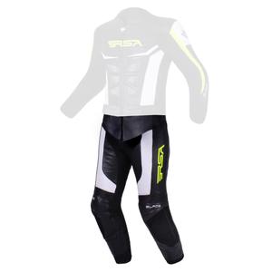 Męskie spodnie RSA Blade black-white-fluo yellow outlet. wyprzedaż