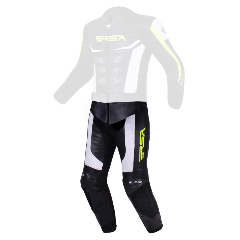 Męskie spodnie RSA Blade black-white-fluo yellow outlet. wyprzedaż