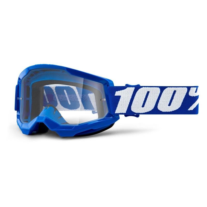 Gogle motocrossowe 100% STRATA 2 blue (clear plexi)