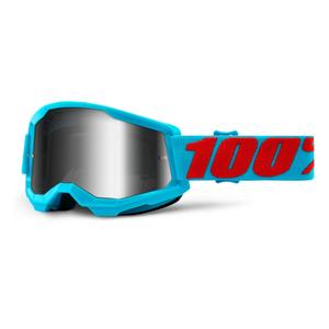 Gogle motocrossowe 100% STRATA 2 Summit blue (silver mirrored plexi)