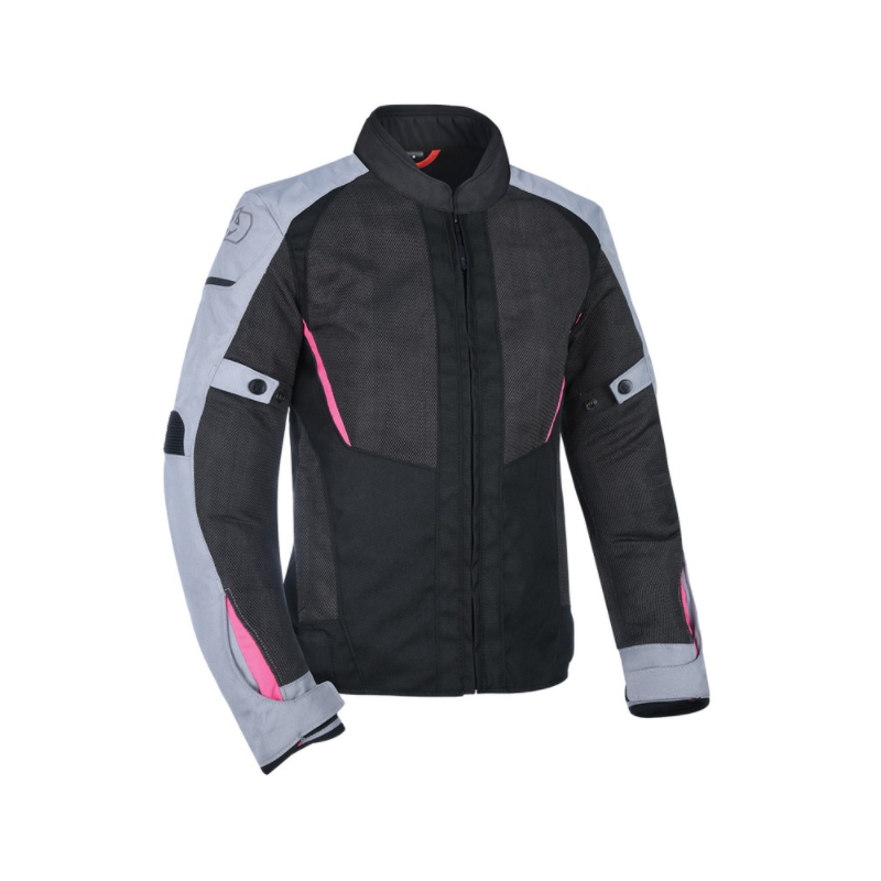 Damska kurtka motocyklowa Oxford Iota 1.0 Air Black-Grey-Pink