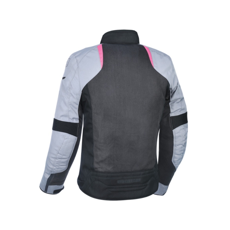 Damska kurtka motocyklowa Oxford Iota 1.0 Air Black-Grey-Pink