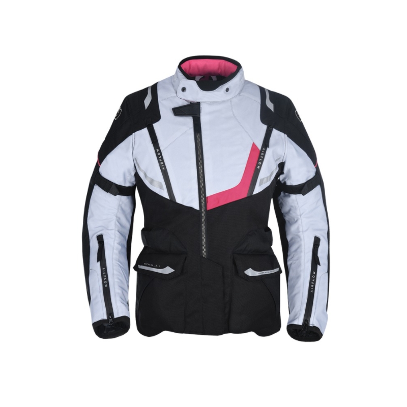 Damska kurtka motocyklowa Oxford Montreal 3.0 Black-Grey-Pink