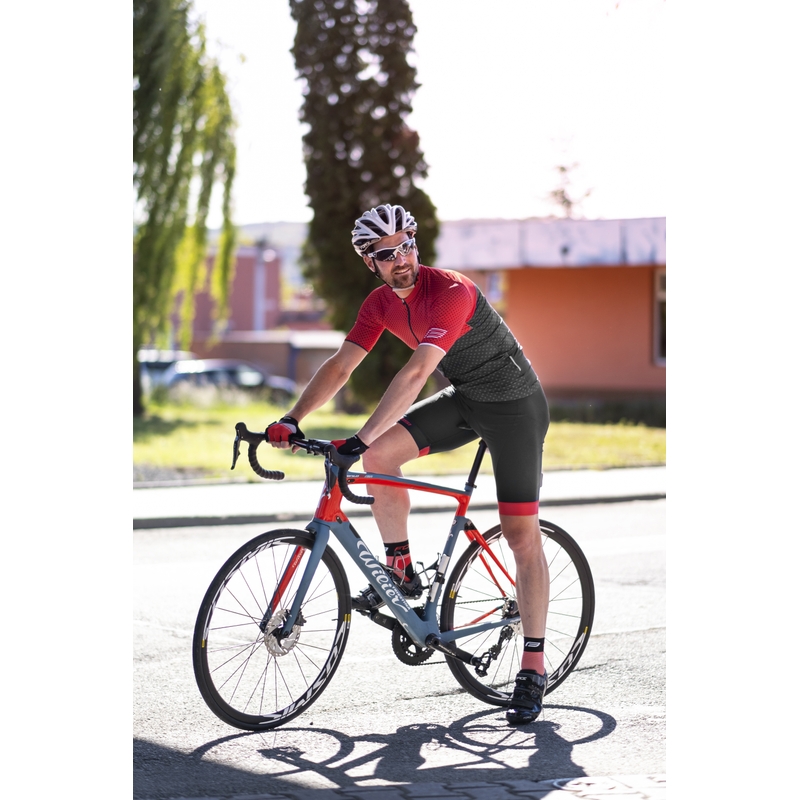 Dres FORCE Points červeno-černý - krátký rukáv výprodej