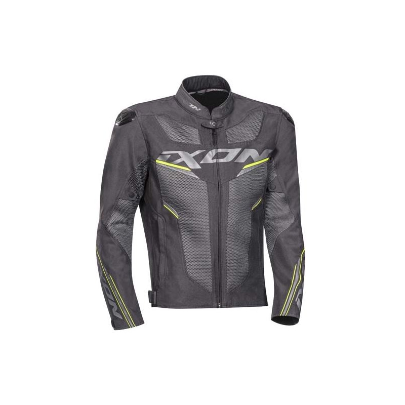Kurtka motocyklowa IXON Draco szaro-fluo żółta
