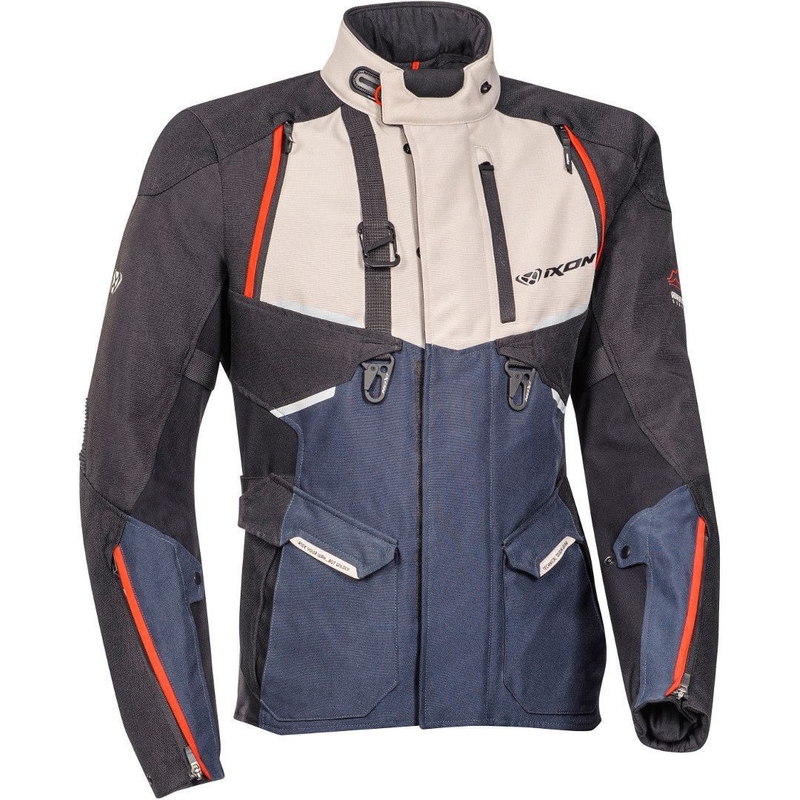 Kurtka motocyklowa IXON Eddas black-blue-beige outlet wyprzedaż