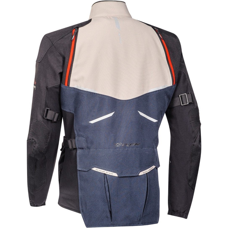 Kurtka motocyklowa IXON Eddas black-blue-beige outlet wyprzedaż