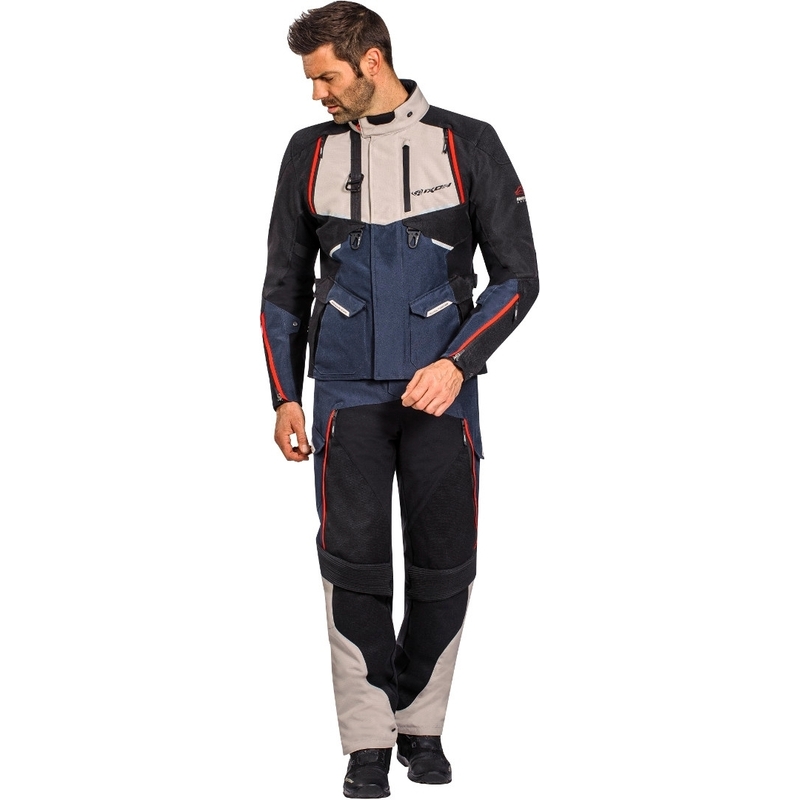Kurtka motocyklowa IXON Eddas black-blue-beige outlet wyprzedaż