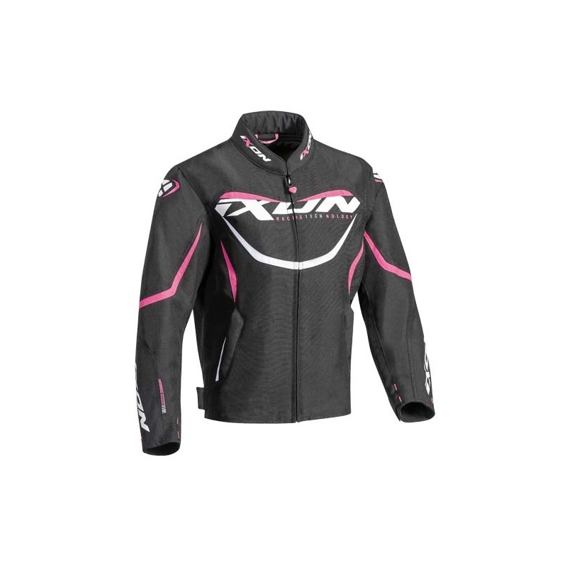Dziecięca kurtka motocyklowa IXON Sprinter black-white-pink outlet wyprzedaż