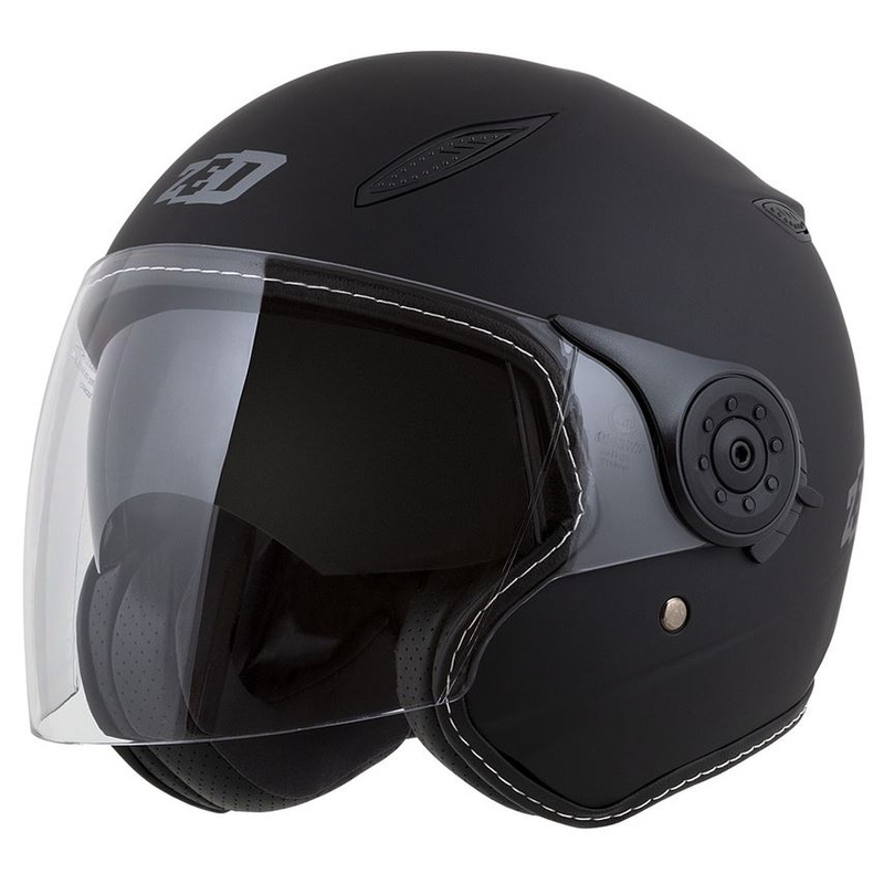 Kask motocyklowy otwarty ZED C50 czarny mat