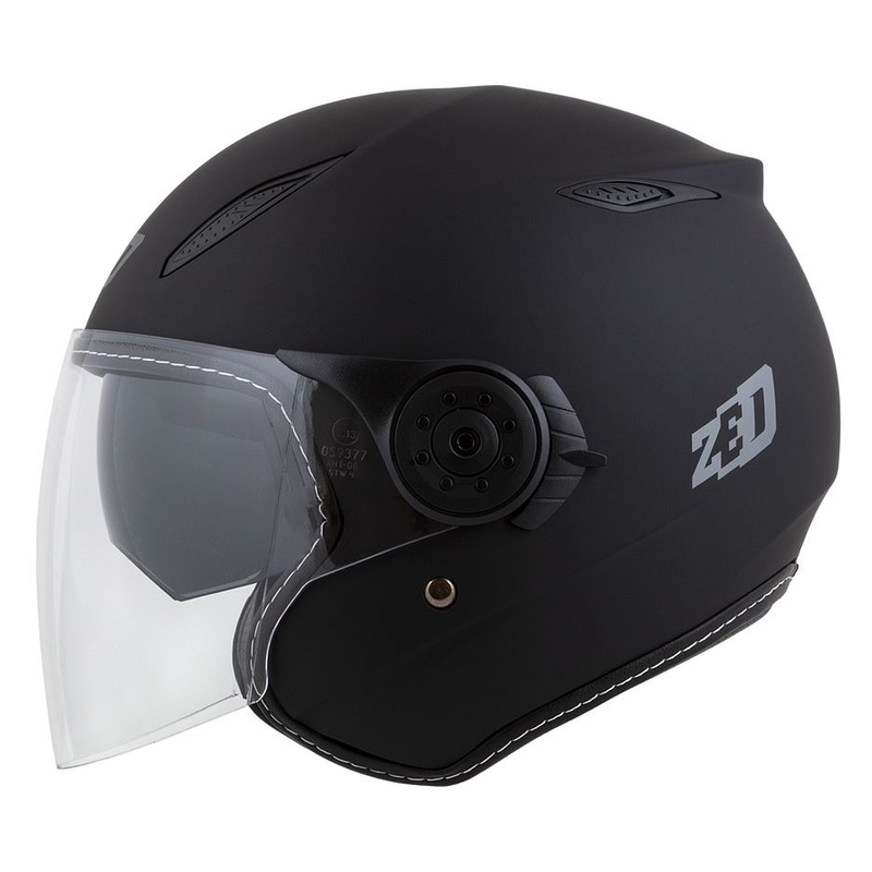 Kask motocyklowy otwarty ZED C50 czarny mat
