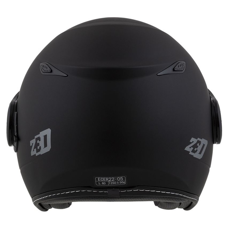 Kask motocyklowy otwarty ZED C50 czarny mat