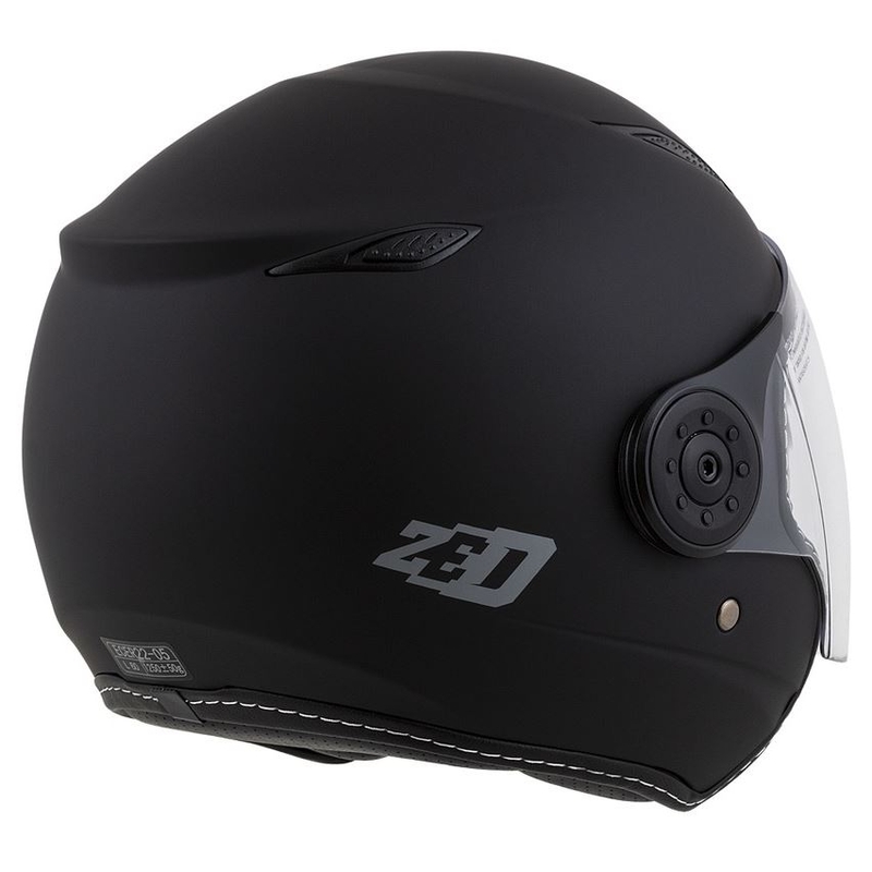Kask motocyklowy otwarty ZED C50 czarny mat