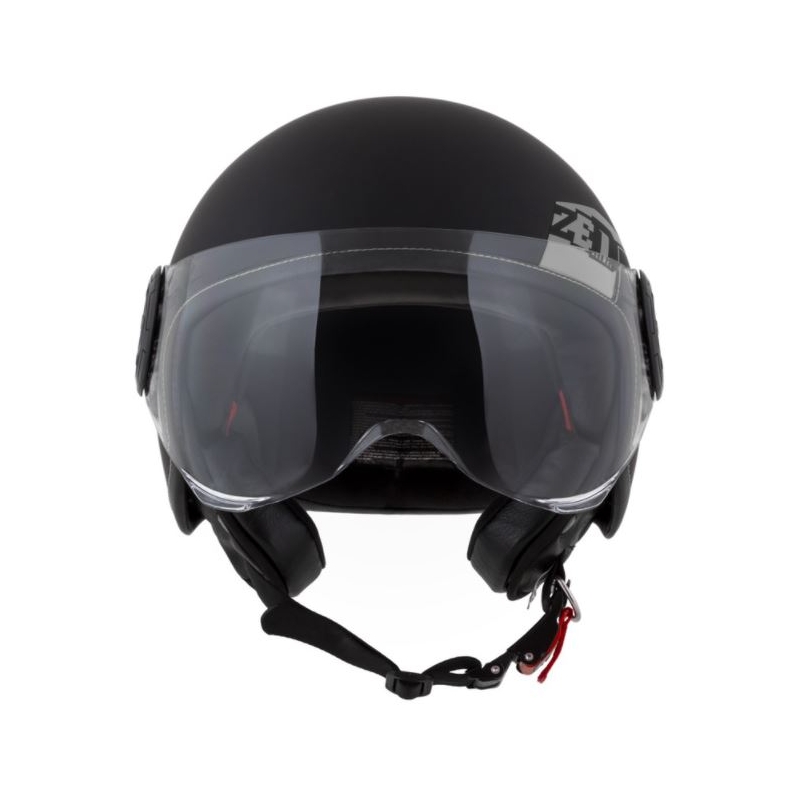 Kask motocyklowy otwarty ZED C30 czarno-szary matowy wyprzedaż