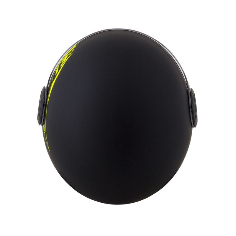 Kask motocyklowy otwarty ZED C30 czarny-fluo żółty matowy