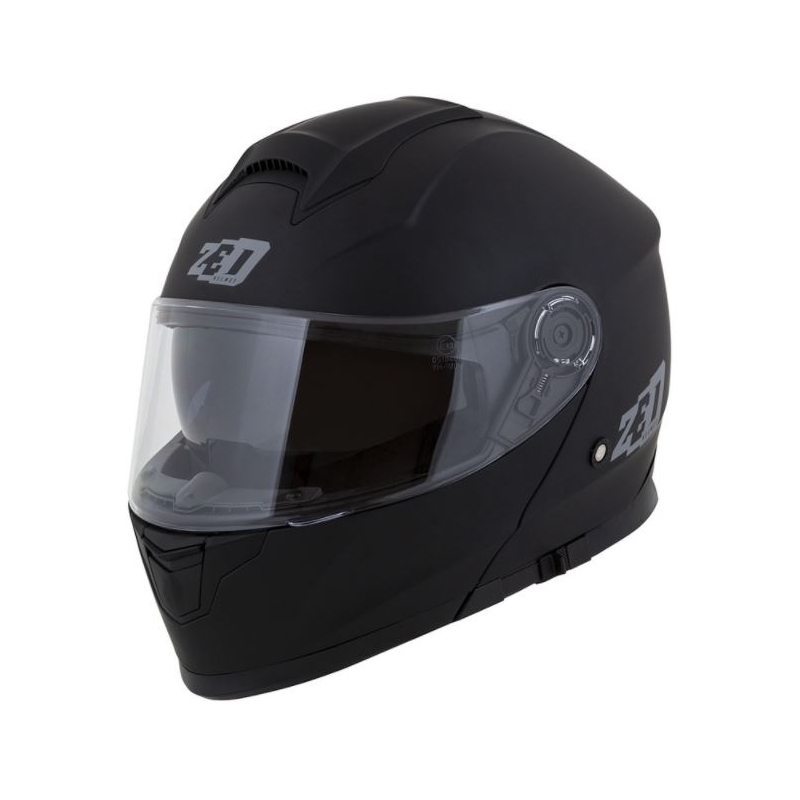 Kask motocyklowy z klapką ZED F18 czarny mat
