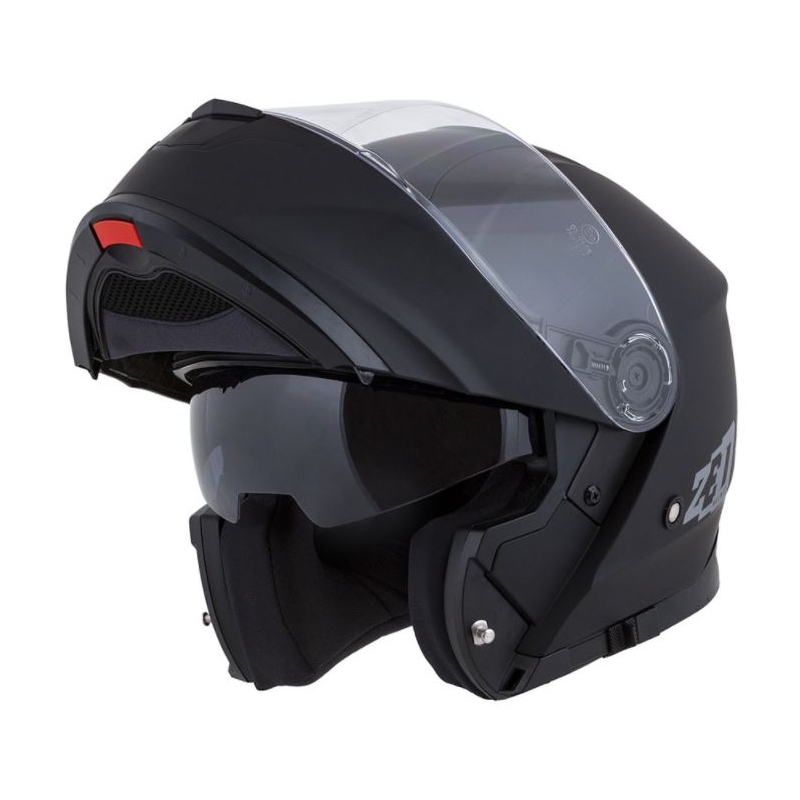 Kask motocyklowy z klapką ZED F18 czarny mat