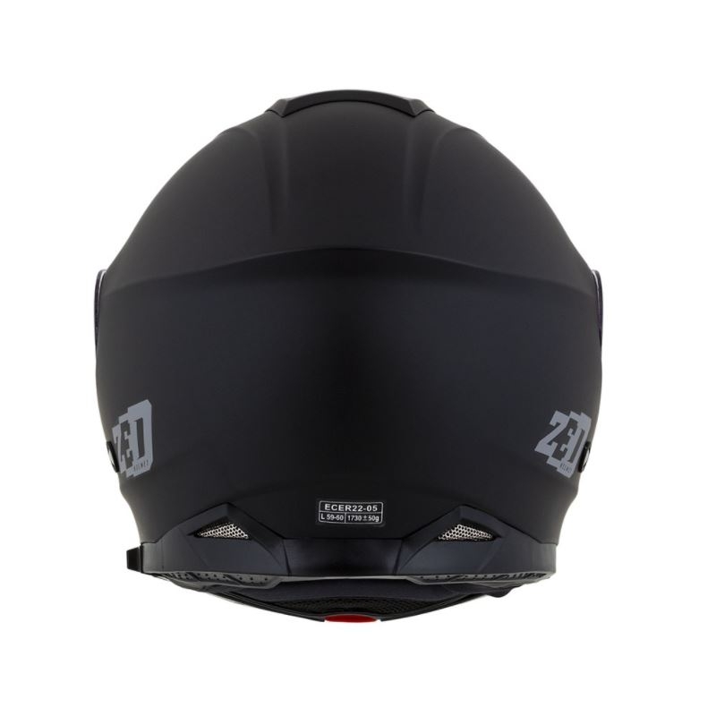 Kask motocyklowy z klapką ZED F18 czarny mat