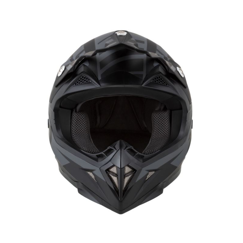 Kask motocrossowy ZED X1.9 czarno-szary matowy