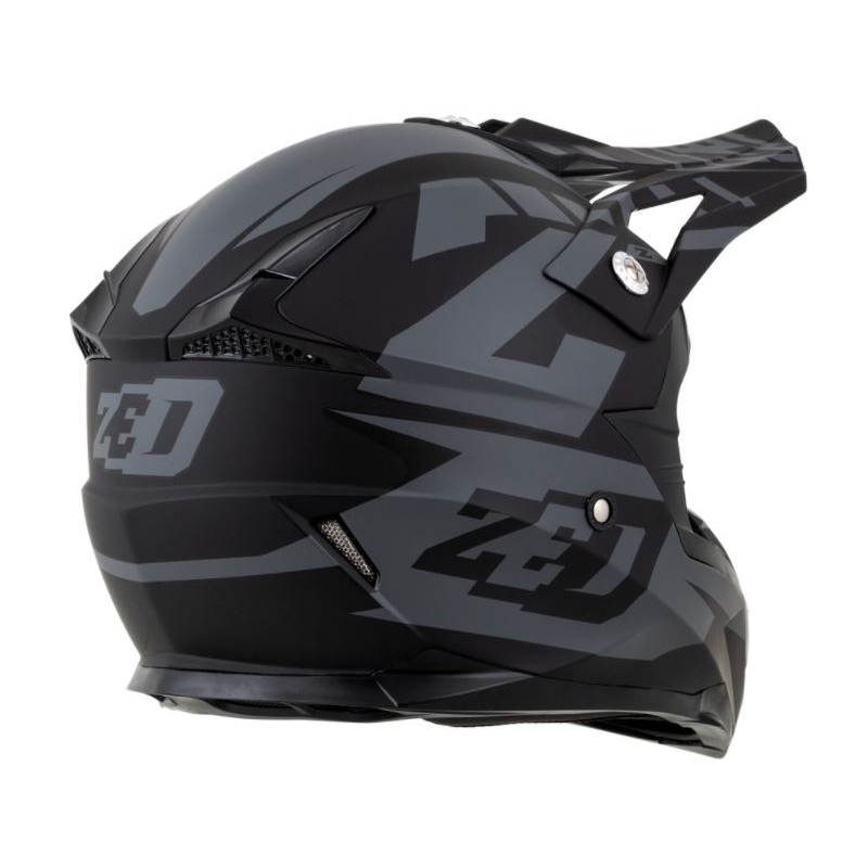 Kask motocrossowy ZED X1.9 czarno-szary matowy