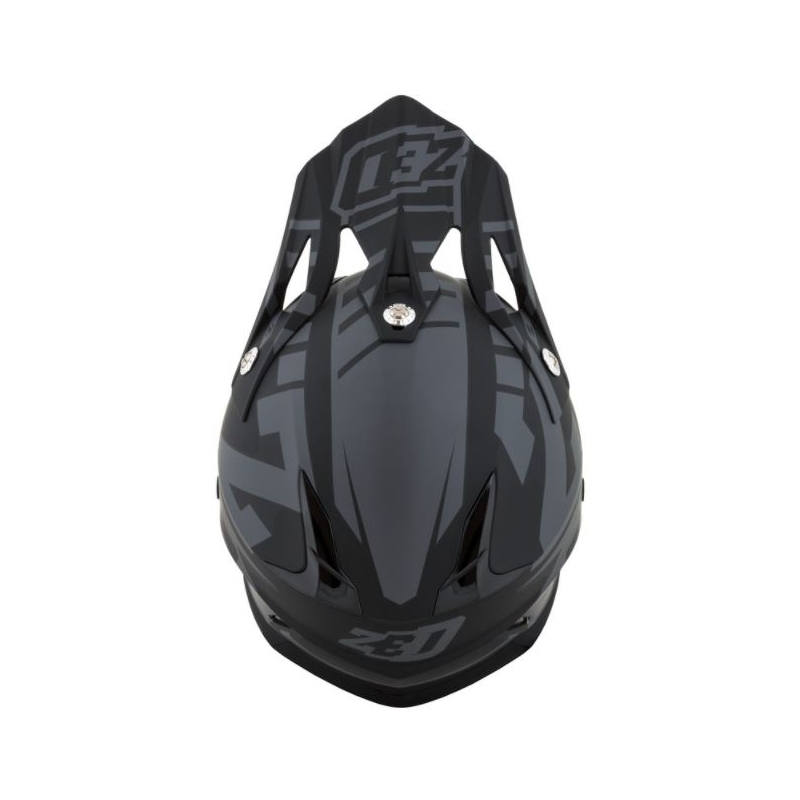 Kask motocrossowy ZED X1.9 czarno-szary matowy
