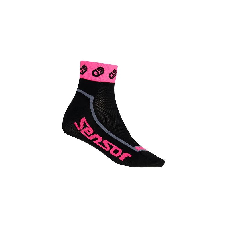 Skarpety Sensor Race Lite Small Hands black-fluo pink wyprzedaż