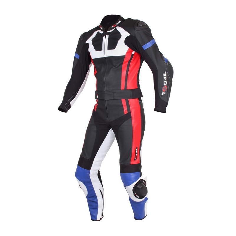 Męskie spodnie Tschul 580 czarno-niebiesko-czerwono-białe wyprzedaż